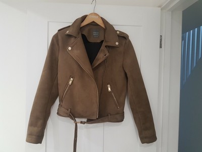primark black suede jacket
