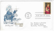 1967-FIRST DAY COVER-#1336-CHRISTMAS