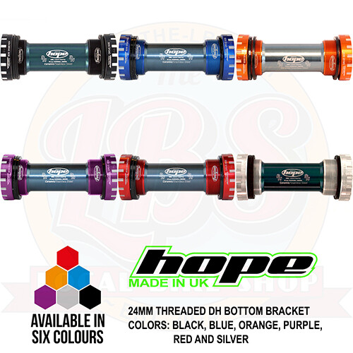 Hope MTB DH Road Fat Bike Bottom Bracket 24mm Threaded 68 73 83 100mm All Colors - Picture 3 of 5
