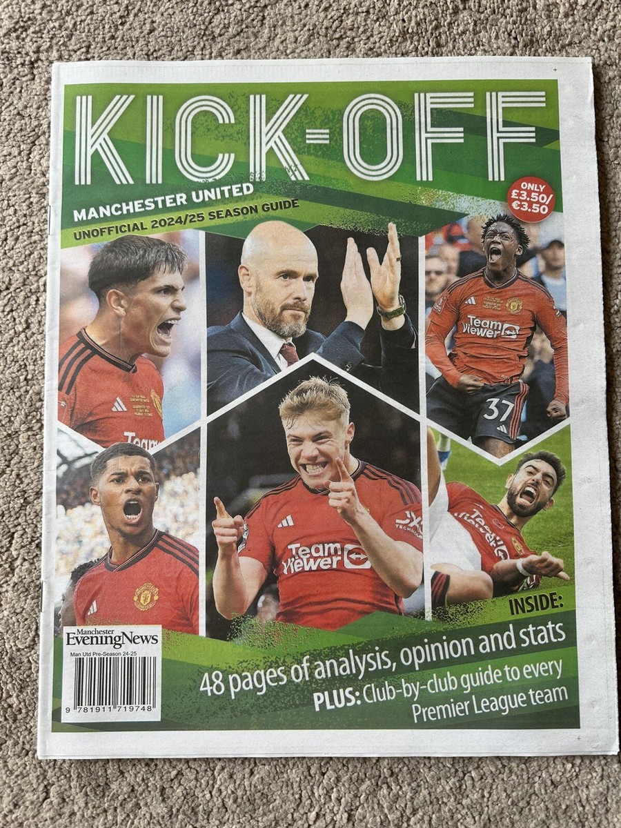 Kick Off Manchester United FC Man Utd Season Guide 2024-2025 24-25