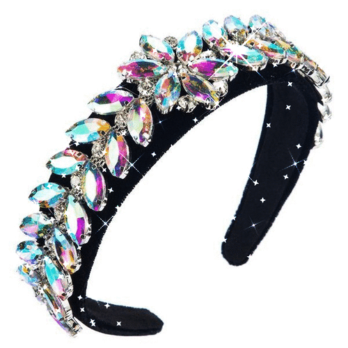 STIRNBAND STRASS AB REGENBOGEN STIRNBAND - Bild 1 von 4