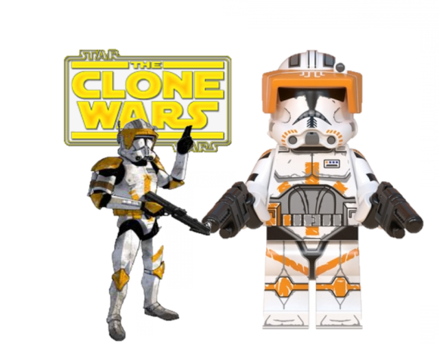 lego star wars orange clone trooper