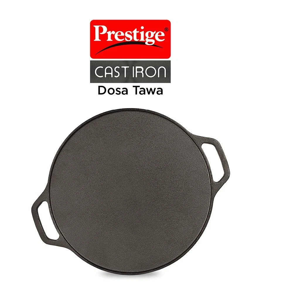 Prestige Cast Iron Dosa Tawa, 300 mm (Black) 1kg