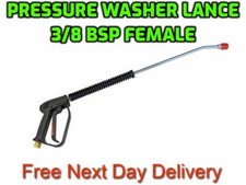 Pressure Washer Jet/Steam Cleaner Gun Lance Nozzle Assembly 3/8 BSP FM BENT END