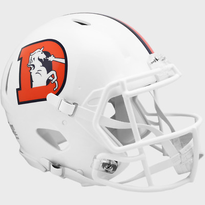 DENVER BRONCOS NFL Riddell SPEED Full Size AUTHENTIC Football Helmet