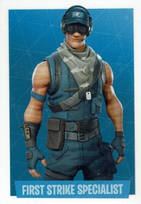 Panini Fortnite Serie 1 2019 Sticker Epic Games Sticker Nr. # 96 First Strike
