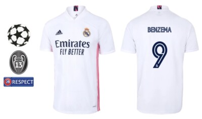 Trikot Adidas Real Madrid 2020-2021 Home Benzema I Heim UCL