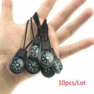 10 x Schlüsselanhänger Mini Pocket Compass Navigator für Outdoor Camping Wandern