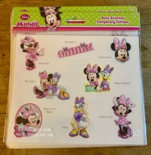New Lot of 17 Packs of Disney Minnie Mouse Temporary Tattoos Daisy Duck Girls