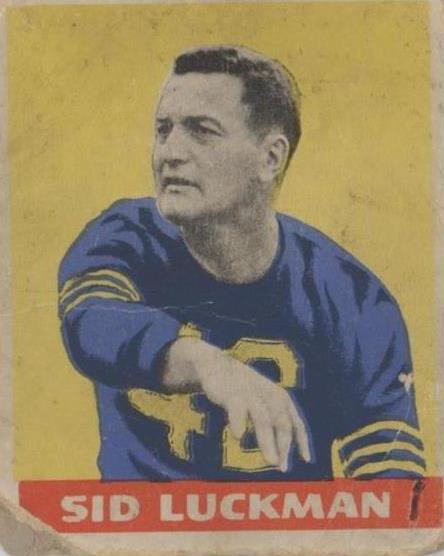 1948 Leaf Sid Luckman #1 for sale | eBay