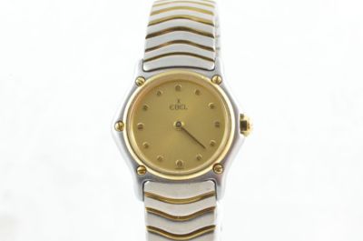 EBEL SPORT CLASSIQUE DAMEN UHR 23MM STAHL/GOLD 1057901 VINTAGE SCHÖNER ZUSTAND