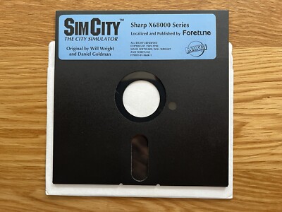 SimCity Sharp X68000 Japan Spiel NUR DISC!