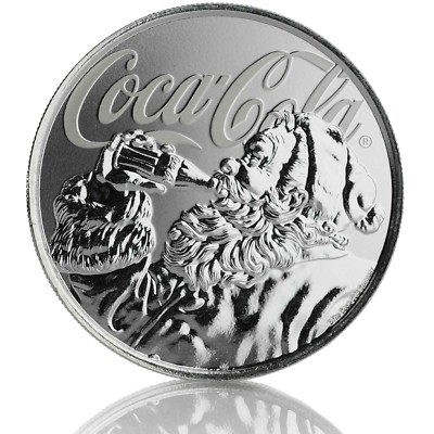 2019 1oz .999 Silver Coca-Cola® Holiday Coin - Limited Mintage