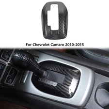 Gear Shift Panel Decor Cover Trim Carbon Fiber Look for Chevrolet Camaro 2010-15