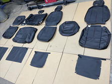 07-13 Chevrolet Silverado Lt Crew Cab Black Wred Stitching Pecca Leather Kit