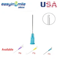 25Pcs/bag EASYINSMILE Dental Endo Irrigation Needle Side End Hole 23g 27g 30g
