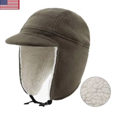 Winter Windproof Ear Flap Hats Baseball Cap for Men & Women Fashion Army Cap