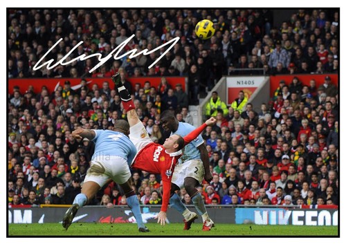 11274. Wayne Rooney Signed Pictures (A4 Prints) Man United England Everton etc.