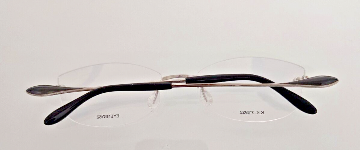 Kazuo Kawasaki MP715 Rimless Titanium Eyewear Shiny Silver Color