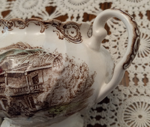 Johnson Brothers Creamer & Sugar ~ Heritage Hall Vieux Carre ~ Perfect - Picture 11 of 12