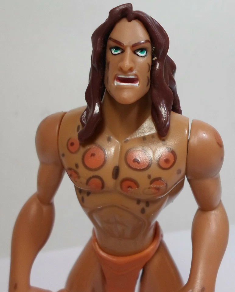 DISNEY BURROUGHS VTG 1999 TARZAN LEOPRAD CHEST 7'' ACTION FIGURE - Image 4 of 4