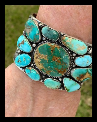 NAVAJO~HUGE ~BLUE ~GREEN ~ROYSTON TURQUOISE