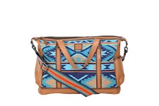 Sts Ranchwear Womens Mojave Sky Amelia Multi-color Leather Tote Bag Os