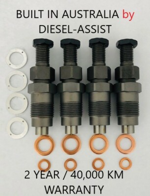 DIESEL FUEL INJECTOR SET suits MITSUBISHI PAJERO / TRITON 4M40 / 4M40T ...