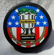 Ice Gators 2001-2002 Hibernia Cup Champions Legacy NHL Collector Hockey Puck