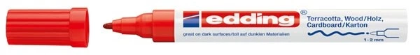 EDDING 4040 MATTLACK-MARKER CREATIVE LACKMARKER ROT NEU