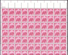 #1121 NOAH WEBSTER MINT SHEET.  F- VF NH. BCV $16