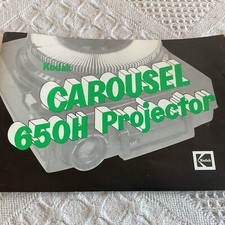 Kodak Carousel Slide Projector Owner Manual Model ONLY 650H 35mm