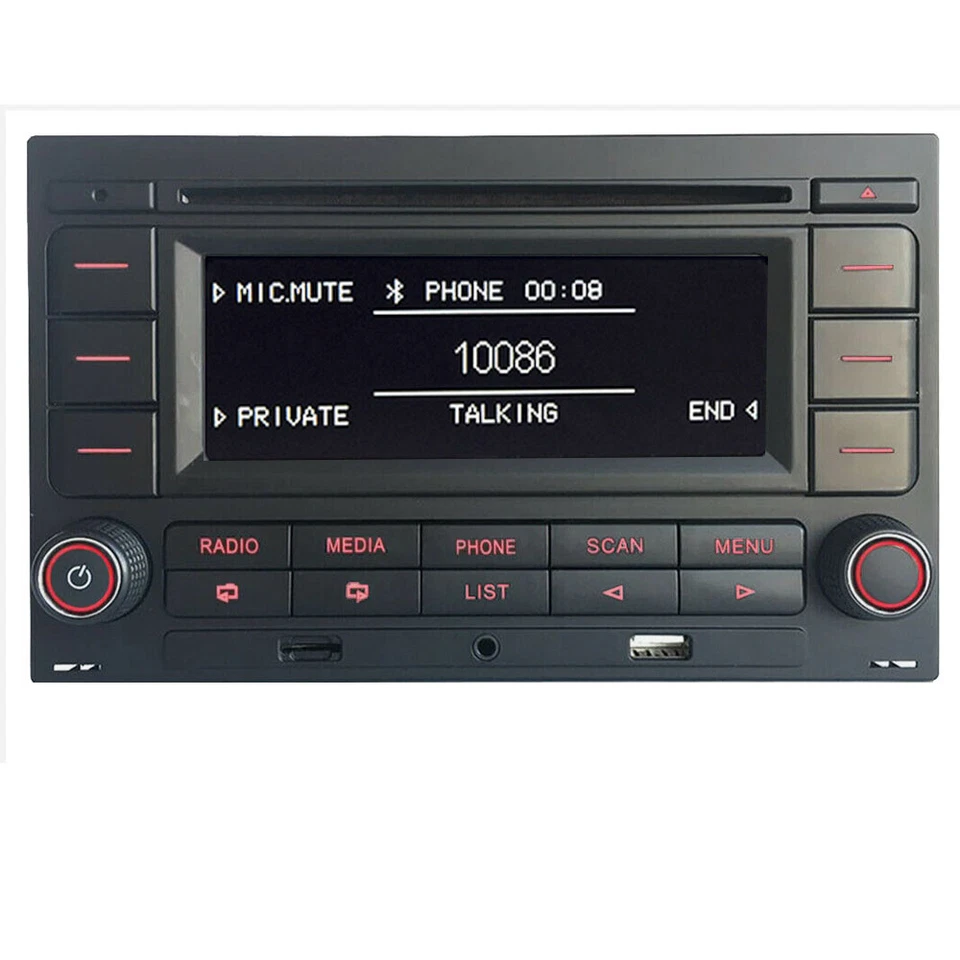Autoradio RCN210 Bluetooth CD Player MP3 SD USB für VW Golf MK4 Passat B5 Polo - Bild 4 von 4