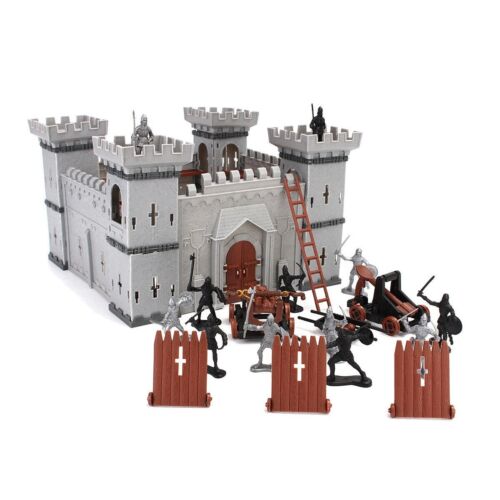 Castello Medievale Cavalieri Gioco Soldati Accessorio Fanteria Set Giocattolo Set Bambini - Foto 1 di 11