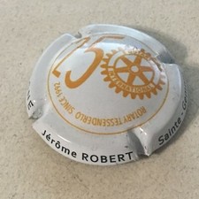Capsule de Champagne ROBERT Jérome 25 ans du Rotary(17. Sainte Gemme sur ctr)