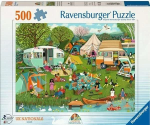 NEW RAVENSBURGER 500 Pieces Jigsaw Puzzle UK Nationals 2026 Camping Adventure