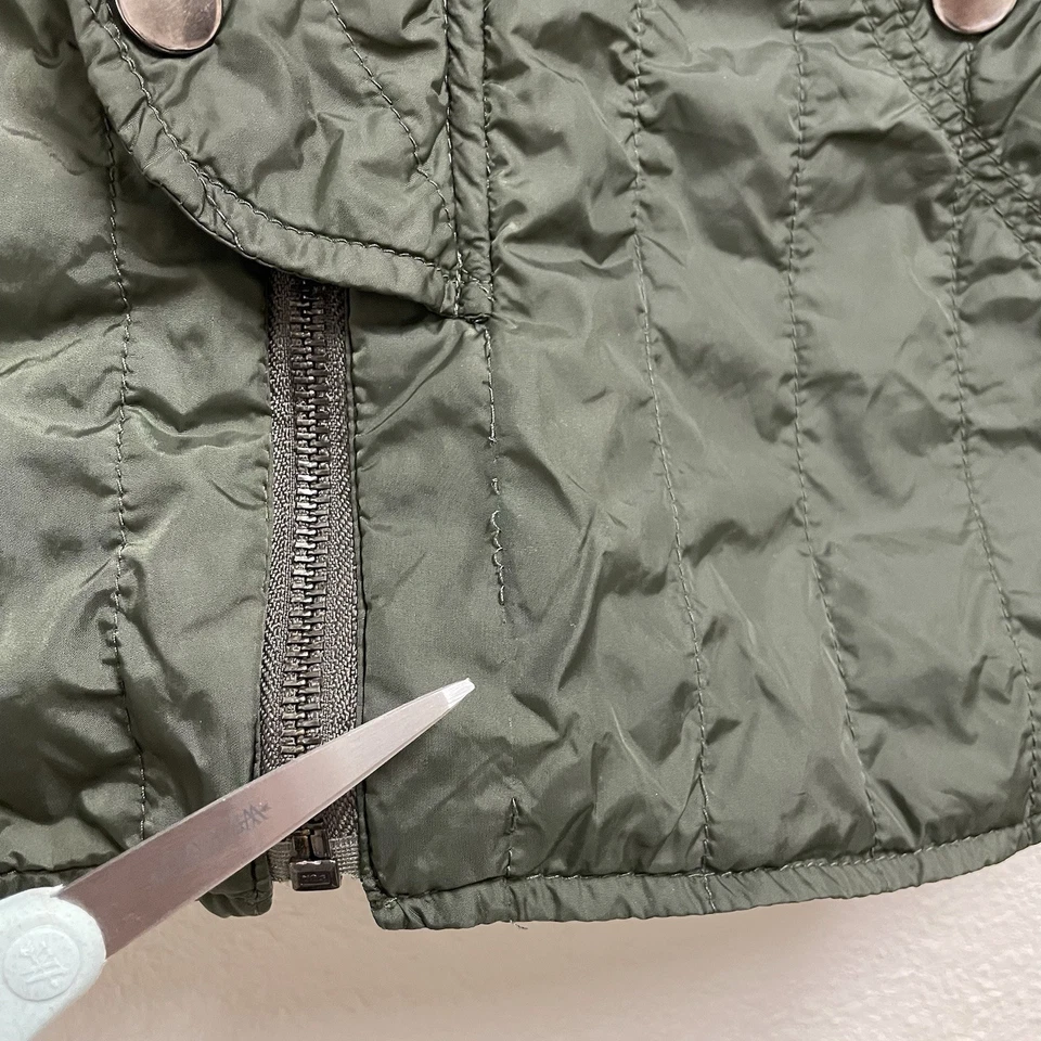 标准布 S 码女式夹克橄榄绿色城市服装绗缝 — 第 4/4 张图片