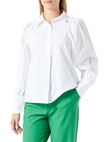 Damen Shirt Pieces Pcbrynne Ls, GrößE M, Bright White, Baumwolle, Oberteil