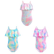 Girls Swimsuit Pool Mermaid Spaghetti Straps One Piece Surfing Bathing Suit