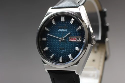 [Near MINT] Vintage SEIKO ACTUS 6306-8030 Blue Dial 35mm Automatic Men's Watch