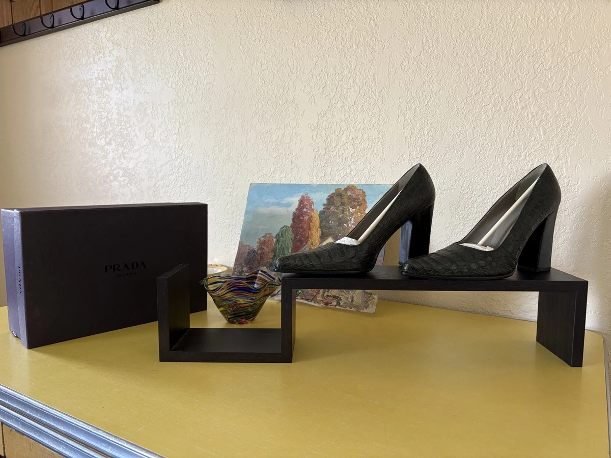 Prada Crocodile Shoes Indiana Women's Heels for sale | eBay