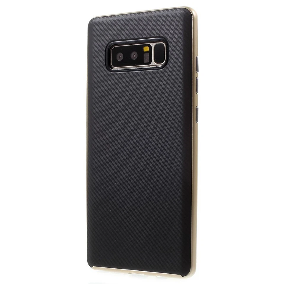 Xiaomi Redmi Note 4 Custodia Cover per Cellulare Protettiva Carbonio Oro Gold - Immagine 4 di 4