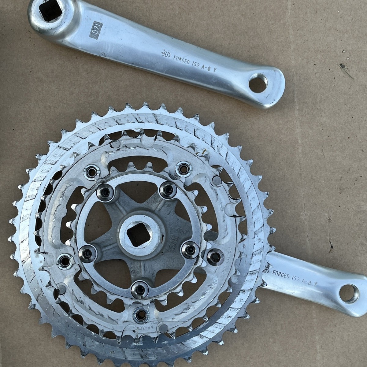 Sugino XD2 Crankset 152m Square Taper Crank 110 BCD Triple SHORT
