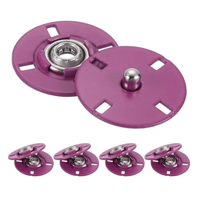 Druckknöpfe,unsichtbare Metallschnalle,5 Stück (Rosenrot,21mm) - Bild 1 von 4