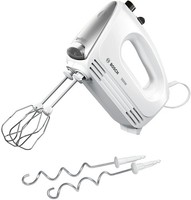 Bosch Handmixer MFQ25200 500W Weiß Silber Mit RüHrbesen & Knethaken