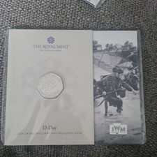 2024 D Day 50p Fifty Pence Coin Brilliant Uncirculated BU sealed Royal Mint Pack