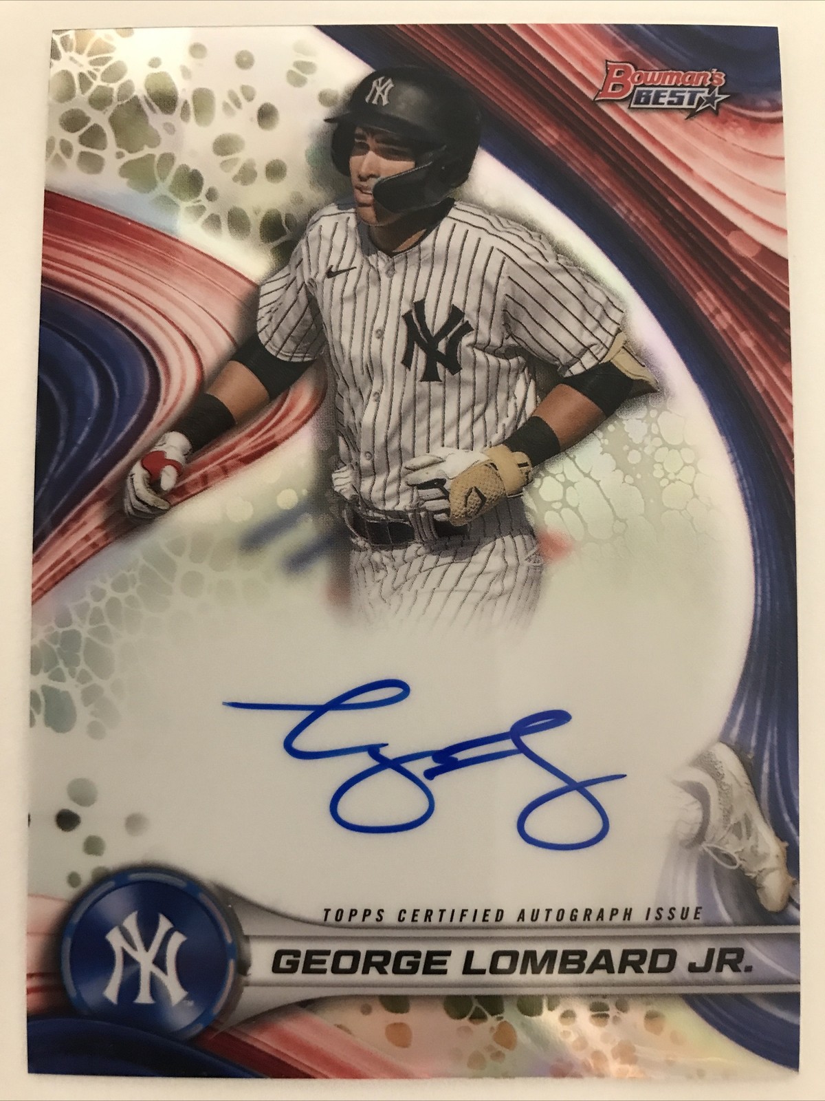 2024 Bowmans Best George Lombard Jr #B24-GL Refractor Auto NY Yankees - TCCCX