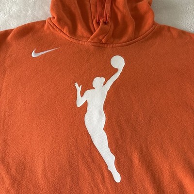 Nike WNBA Basketball Hoodie Womens S Orange Pullover Sweatshirt
