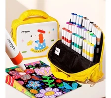 Jar Melo 36 Colors Acrylic Markers Arts and Crafts Coloring Markers Set, Acrylic