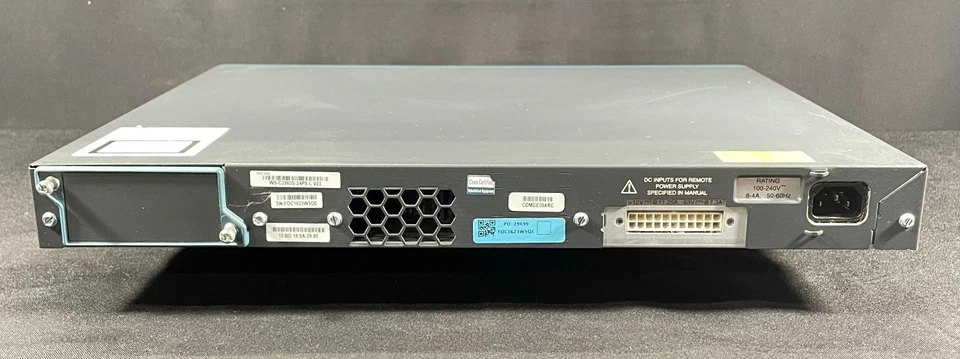Cisco WS-C2960S-24PS-L 24 Port PoE+ Gigabit Switch - Same Day Shipping - Image 3 of 4